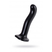 Черный стимулятор для пар P G-Spot Dildo Size L - 19 см. - Strap-on-me - в Домодедово купить с доставкой