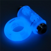 Голубое, светящееся в темноте эрекционное виброкольцо Lumino Play Vibrating Penis Ring - Lovetoy - в Домодедово купить с доставкой