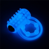 Голубое, светящееся в темноте виброкольцо Lumino Play Vibrating Penis Ring - Lovetoy - в Домодедово купить с доставкой