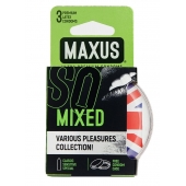 Презервативы в пластиковом кейсе MAXUS AIR Mixed - 3 шт. - Maxus - купить с доставкой в Домодедово