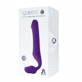 Фиолетовый безремневой страпон Queens L - Adrien Lastic - купить с доставкой в Домодедово