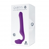 Лиловый безремневой страпон Queens M - Adrien Lastic - купить с доставкой в Домодедово