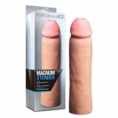 Телесная фаллическая насадка на пенис Magnum Xtender - 23 см. - Blush Novelties - в Домодедово купить с доставкой