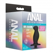 Черный анальный вибромассажёр Silicone Vibrating Prostate Massager 02 - 10,8 см. - Blush Novelties - в Домодедово купить с доставкой