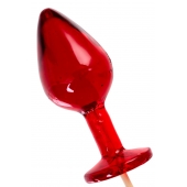 Красный леденец в форме малой анальной пробки со вкусом виски - Sosuчki - купить с доставкой в Домодедово