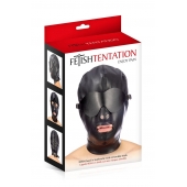 Маска-шлем с отверстием для рта и съемными шорами - Fetish Tentation - купить с доставкой в Домодедово