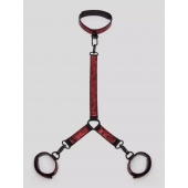 Ошейник с наручниками Reversible Faux Leather Collar and Wrist - Fifty Shades of Grey - купить с доставкой в Домодедово