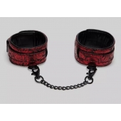 Красно-черные оковы Reversible Faux Leather Ankle Cuffs - Fifty Shades of Grey - купить с доставкой в Домодедово