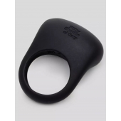 Черное эрекционное виброкольцо Sensation Rechargeable Vibrating Love Ring - Fifty Shades of Grey - в Домодедово купить с доставкой