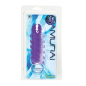 Закрытая фиолетовая насадка с пупырышками SAMURAI PENIS SLEEVE PURPLE - 14,5 см. - NMC - в Домодедово купить с доставкой