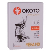 Набор из 4 презервативов OKOTO MegaMIX - Sitabella - купить с доставкой в Домодедово