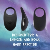 Черное эрекционное виброкольцо Thor Cockring - FeelzToys - в Домодедово купить с доставкой