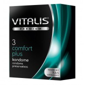 Контурные презервативы VITALIS PREMIUM comfort plus - 3 шт. - Vitalis - купить с доставкой в Домодедово