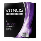 Презервативы с утолщенной стенкой VITALIS PREMIUM strong - 3 шт. - Vitalis - купить с доставкой в Домодедово