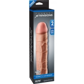 Телесная насадка Fantasy X-tensions Perfect 2  Extension - 20,3 см. - Pipedream - в Домодедово купить с доставкой