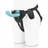 Голубая изогнутая насадка 6in Remote Control Ripple P-Spot G-Spot на черных трусиках - 16 см. - Pegasus - купить с доставкой в Домодедово