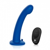 Синяя насадка Remote Control P-Spot G-Spot с черными трусиками - 20 см. - Pegasus - купить с доставкой в Домодедово