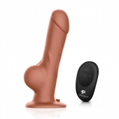 Реалистичный страпон с радиоуправлением Remote Control Realistic - 21 см. - Pegasus - купить с доставкой в Домодедово