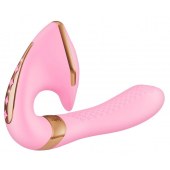 Розовый вибростимулятор SOYO - 17 см. - Shunga