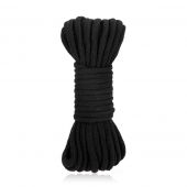 Черная хлопковая веревка для связывания Bondage Rope - 10 м. - Lux Fetish - купить с доставкой в Домодедово