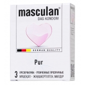 Супертонкие презервативы Masculan Pur - 3 шт. - Masculan - купить с доставкой в Домодедово