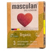 Экологически чистые презервативы Masculan Organic - 3 шт. - Masculan - купить с доставкой в Домодедово