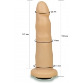 Телесная насадка Harness - 15,8 см. - LOVETOY (А-Полимер) - купить с доставкой в Домодедово