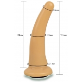 Телесная гладкая насадка Harness - 13,3 см. - LOVETOY (А-Полимер) - купить с доставкой в Домодедово