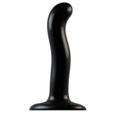Черный фаллоимитатор-насадка Strap-On-Me P G spot Dildo size S - 16,4 см. - Strap-on-me - купить с доставкой в Домодедово