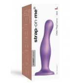 Фиолетовая насадка Strap-On-Me Dildo Plug Curvy size L - Strap-on-me - купить с доставкой в Домодедово