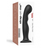 Черная насадка Strap-On-Me Dildo Plug P G size XXL - Strap-on-me - купить с доставкой в Домодедово