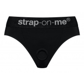 Черные трусики для насадок Heroine Lingerie Harness - size S - Strap-on-me - купить с доставкой в Домодедово
