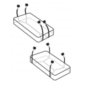 Фиксаторы для кровати WRAPAROUND MATTRESS RESTRAIN - Pipedream - купить с доставкой в Домодедово
