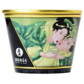 Массажная свеча Exotic Green Tea с ароматом зелёного чая - 170 мл. - Shunga - купить с доставкой в Домодедово