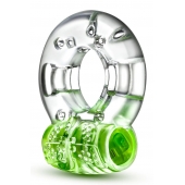 Зеленое эрекционное виброкольцо Arouser Vibrating C-Ring - Blush Novelties - в Домодедово купить с доставкой