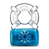 Синее эрекционное виброкольцо Pleaser Rechargeable C-Ring - Blush Novelties - в Домодедово купить с доставкой