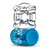 Синее эрекционное виброкольцо Pleaser Rechargeable C-Ring - Blush Novelties - в Домодедово купить с доставкой