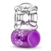 Фиолетовое эрекционное виброкольцо Pleaser Rechargeable C-Ring - Blush Novelties - в Домодедово купить с доставкой