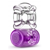 Фиолетовое эрекционное виброкольцо One Night Stand Vibrating C-Ring - Blush Novelties - в Домодедово купить с доставкой