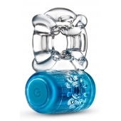 Синее эрекционное виброкольцо One Night Stand Vibrating C-Ring - Blush Novelties - в Домодедово купить с доставкой