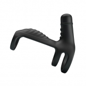 Черная вибронасадка на пенис Vibrating Penis Sling - Baile - в Домодедово купить с доставкой