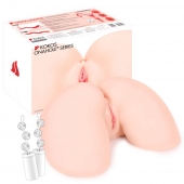 Телесный вибромастурбатор-полуторс Hanna Onahole 002 Real Hips - KOKOS - в Домодедово купить с доставкой