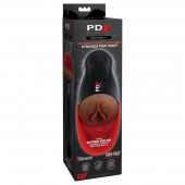 Коричневый мастурбатор-вагина с вибрацией Fuck-O-Matic 2 - Pipedream - в Домодедово купить с доставкой