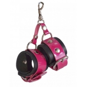 Розово-черный брелок  Наручники - Sitabella - купить с доставкой в Домодедово