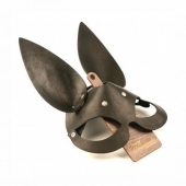 Черная гладкая маска  Зайка  с длинными ушками - Crazy Handmade - купить с доставкой в Домодедово