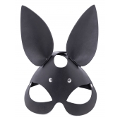 Черная гладкая маска  Зайка  с длинными ушками - Crazy Handmade - купить с доставкой в Домодедово