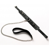 Черный ошейник с шипами и поводком - Crazy Handmade - купить с доставкой в Домодедово