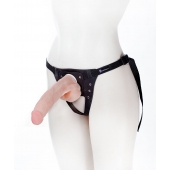 Реалистичный фаллос на поясе Harness - 20,5 см. - LOVETOY (А-Полимер) - купить с доставкой в Домодедово