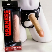 Телесная насадка-фаллос на трусиках с плугом - 16,5 см. - LOVETOY (А-Полимер) - купить с доставкой в Домодедово