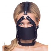 Черный намордник с кляпом-шаром Head Harness With A Gag - Orion - купить с доставкой в Домодедово
